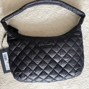 MZ Wallace Small Metro Shoulder Bag Black